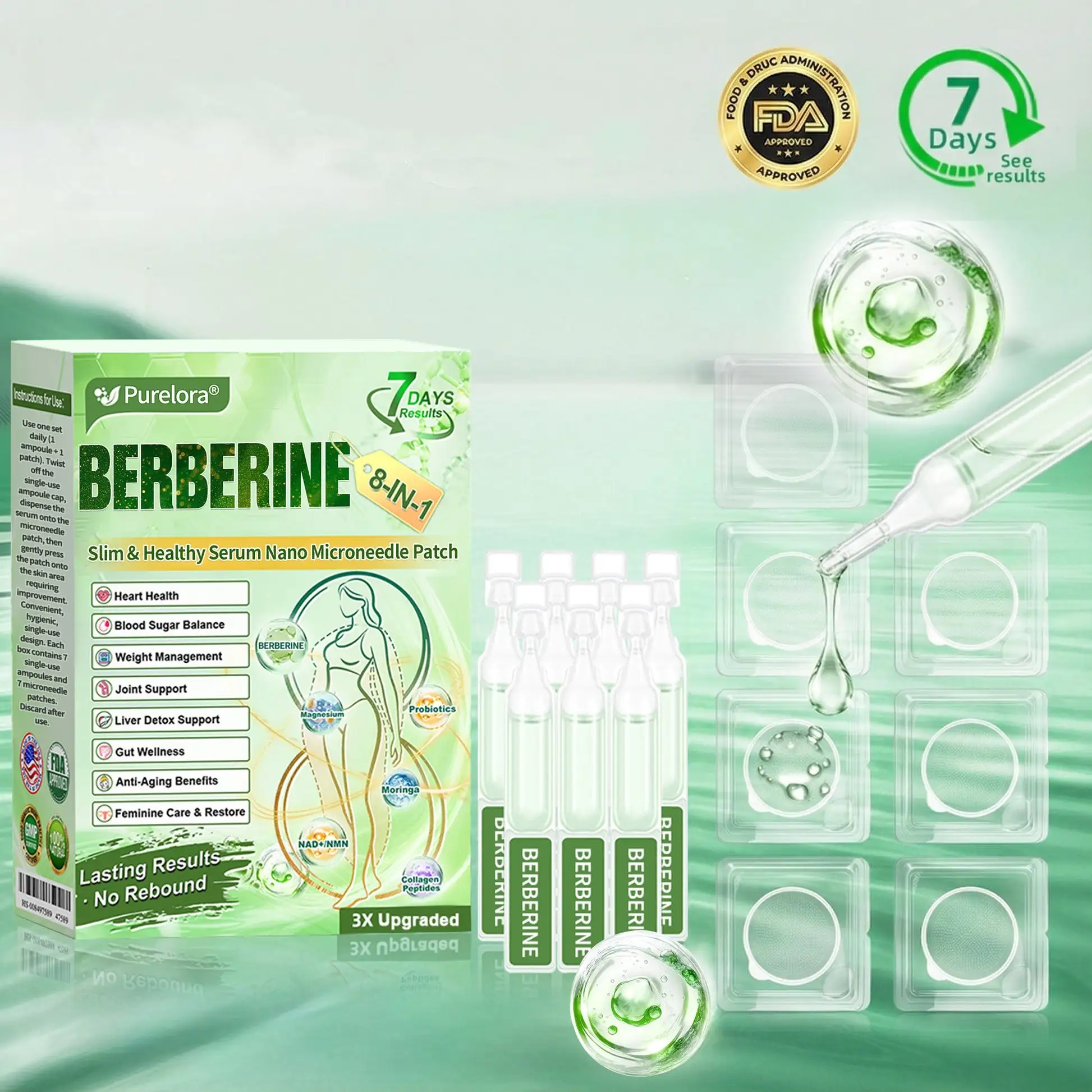 Berberine NAD 10-in-1 Nano Microneedle Patch - Image 2