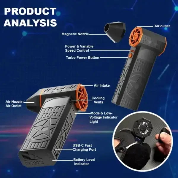 TAILEDEN 5000W Thermal Snow Blower - Image 7