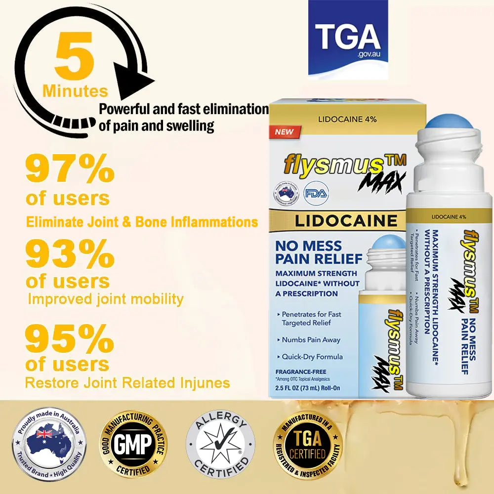 Lidocaine Fast-Acting Maximum Strength Pain Relief Liquid - Image 4