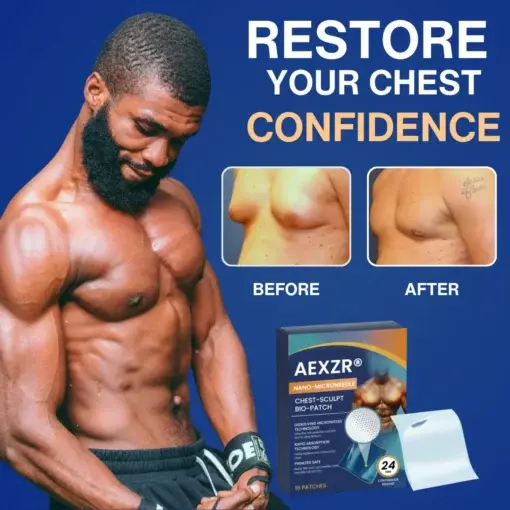 Nano-Microneedle Chest-Sculpt Bio-Patch (๐๐ฎ๐ฌ๐ญ ๐จ๐ง๐๐ ๐ ๐๐๐ฒ, ๐ฏ๐ข๐ฌ๐ข๐๐ฅ๐ ๐๐ก๐๐ง๐ ๐๐ฌ ๐ข๐ง ๐ ๐ซ๐๐ฒ๐ฌ ๐
๐จ๐ซ ๐๐ฒ๐ง๐๐๐จ๐ฆ๐๐ฌ๐ญ๐ข๐, ๐๐ฑ๐๐๐ฌ๐ฌ ๐๐ก๐๐ฌ๐ญ ๐
๐๐ญ, ๐๐๐ ๐ ๐ข๐ง๐ ๐๐ค๐ข๐ง, ๐๐๐๐๐ ๐ฆ๐๐๐ก, ๐๐ง๐ ๐ฆ๐จ๐ซ๐ - Image 2