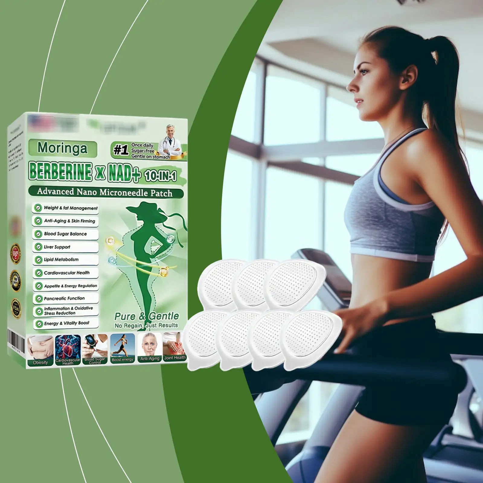 Healrize Moringa 10-in-1 Advanced Nano Microdarts Patch