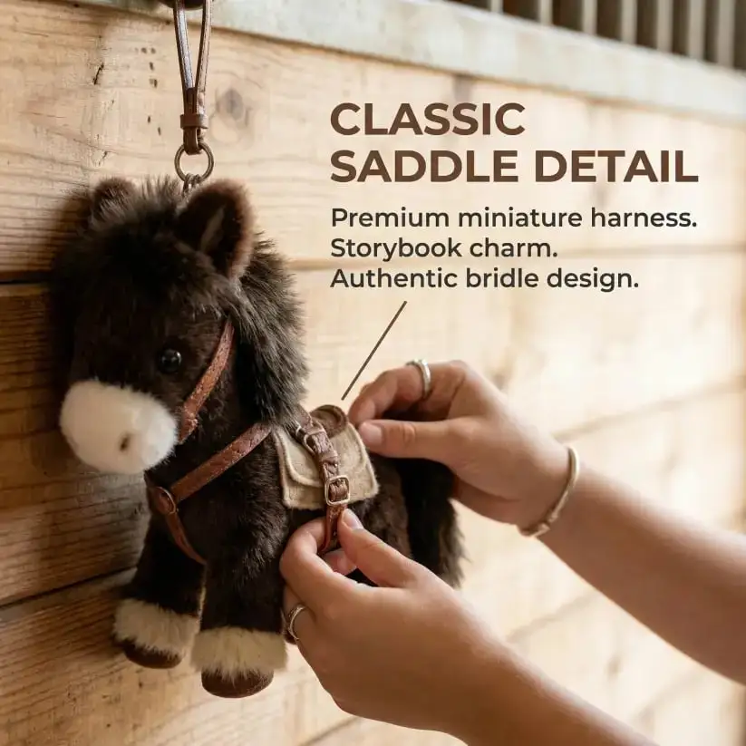 NESLEMY Plush Pony Bag Charm and Keychain - Image 4