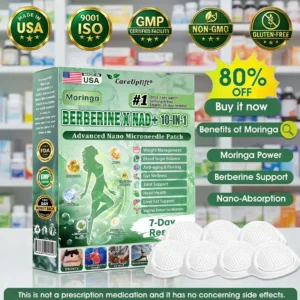 🏥𝐎𝐟𝐟𝐢𝐜𝐢𝐚𝐥 𝐔𝐒 𝐒𝐭𝐨𝐫𝐞 | 🧑‍⚕️🩺 Moringa · Berberine × NAD+ 𝟏𝟎-𝐢𝐧-𝟏 𝐀𝐝𝐯𝐚𝐧𝐜𝐞𝐝 𝐍𝐚𝐧𝐨 𝐌𝐢𝐜𝐫𝐨𝐧𝐞𝐞𝐝𝐥𝐞 𝐏𝐚𝐭𝐜𝐡