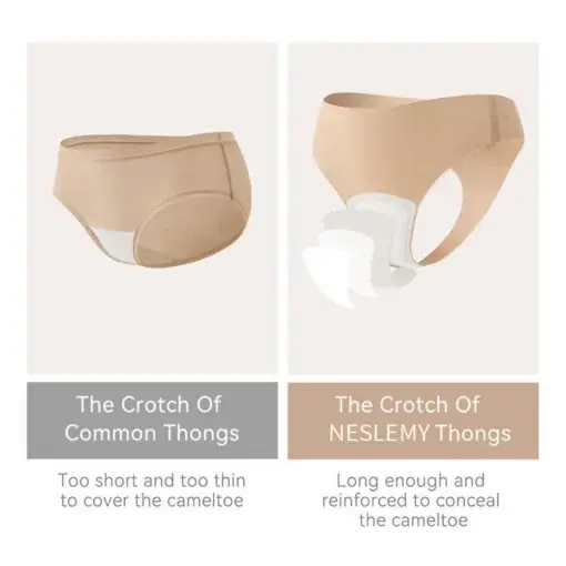 NESLEMY Camel Toe Cover Thongs for Women - Image 10