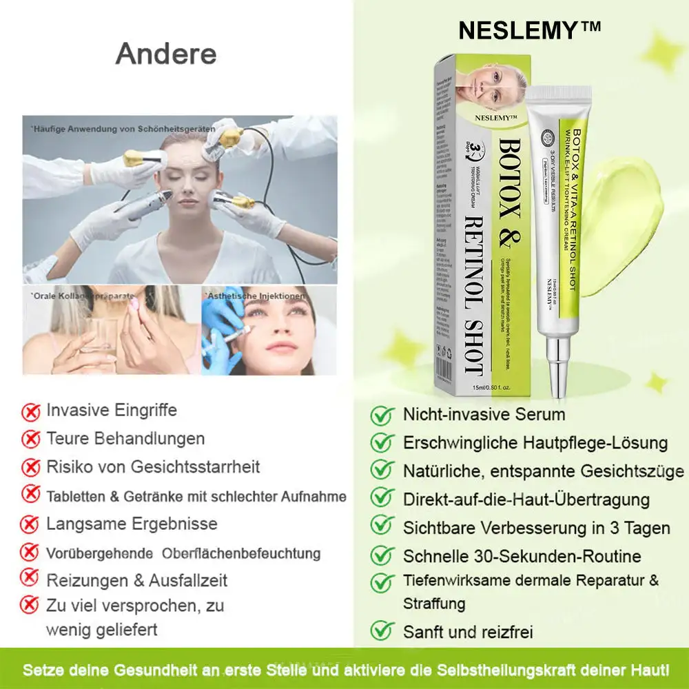 Now regain youthful skin. 💫👨⚕️ NESLEMY ™ Wrinkle relaxer & Vita-A Retinol Shot Wrinkle Lift Firming Cream - Image 2