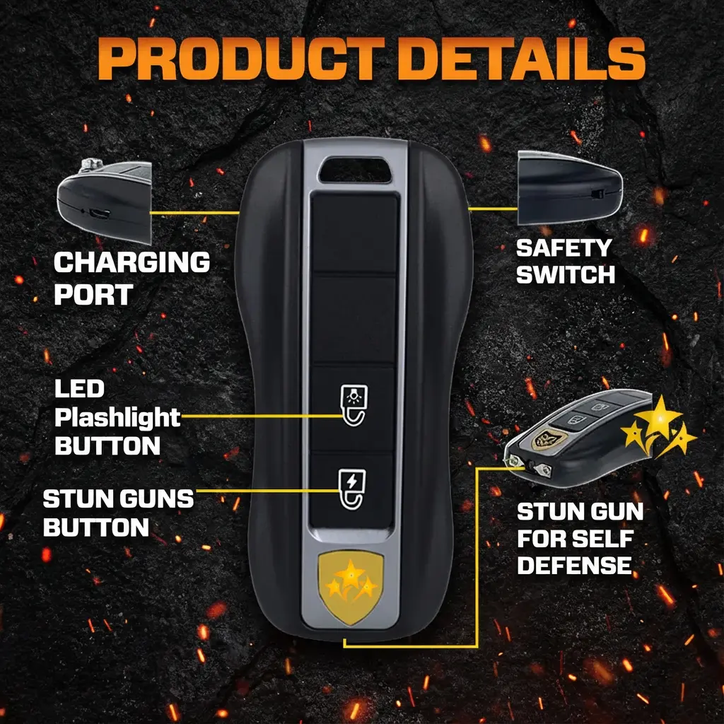 🔦 Voltax ShockForce 75M Stun Car Keychain ⚡ 2026 Flash Sale 75% OFF ️ - Image 8