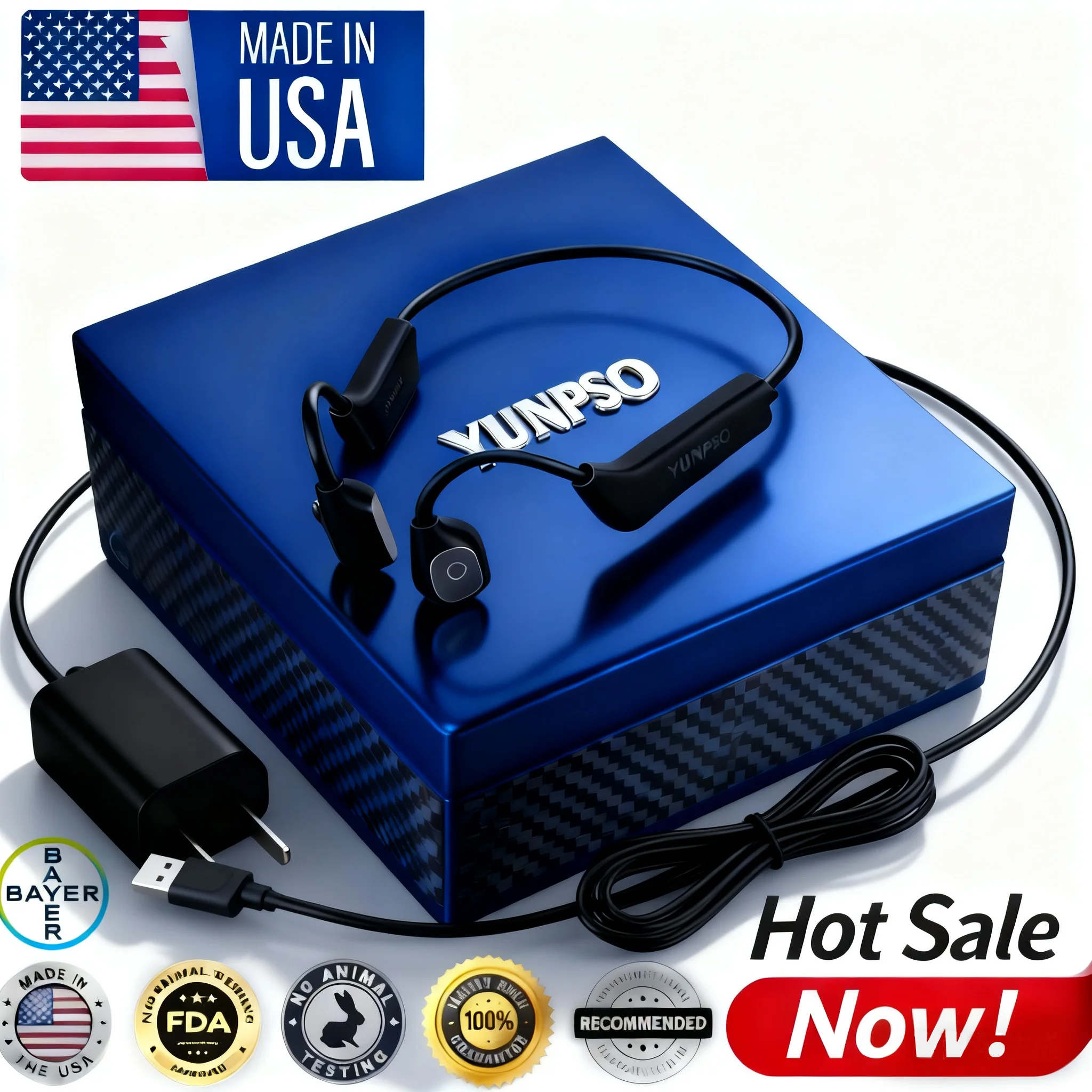 YUNPSO Bone Conduction Smart Hearing Aids Amplifier