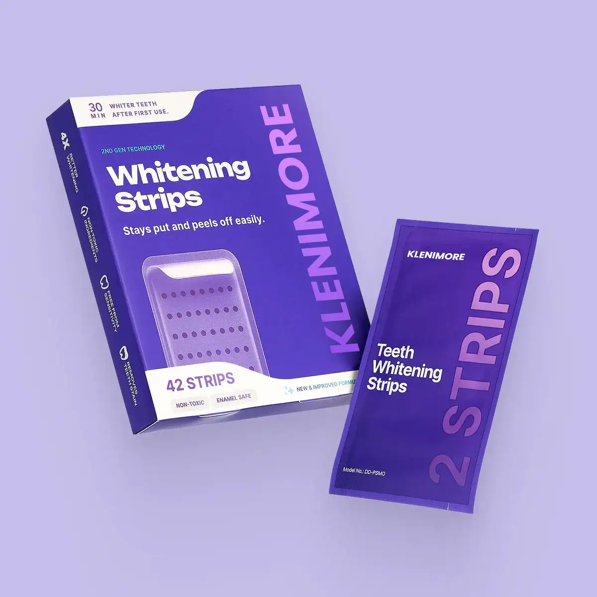 Purple Teeth Whitening Strips