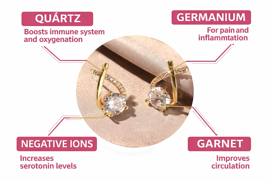 Lymph Node Germanium Earrings - Image 3