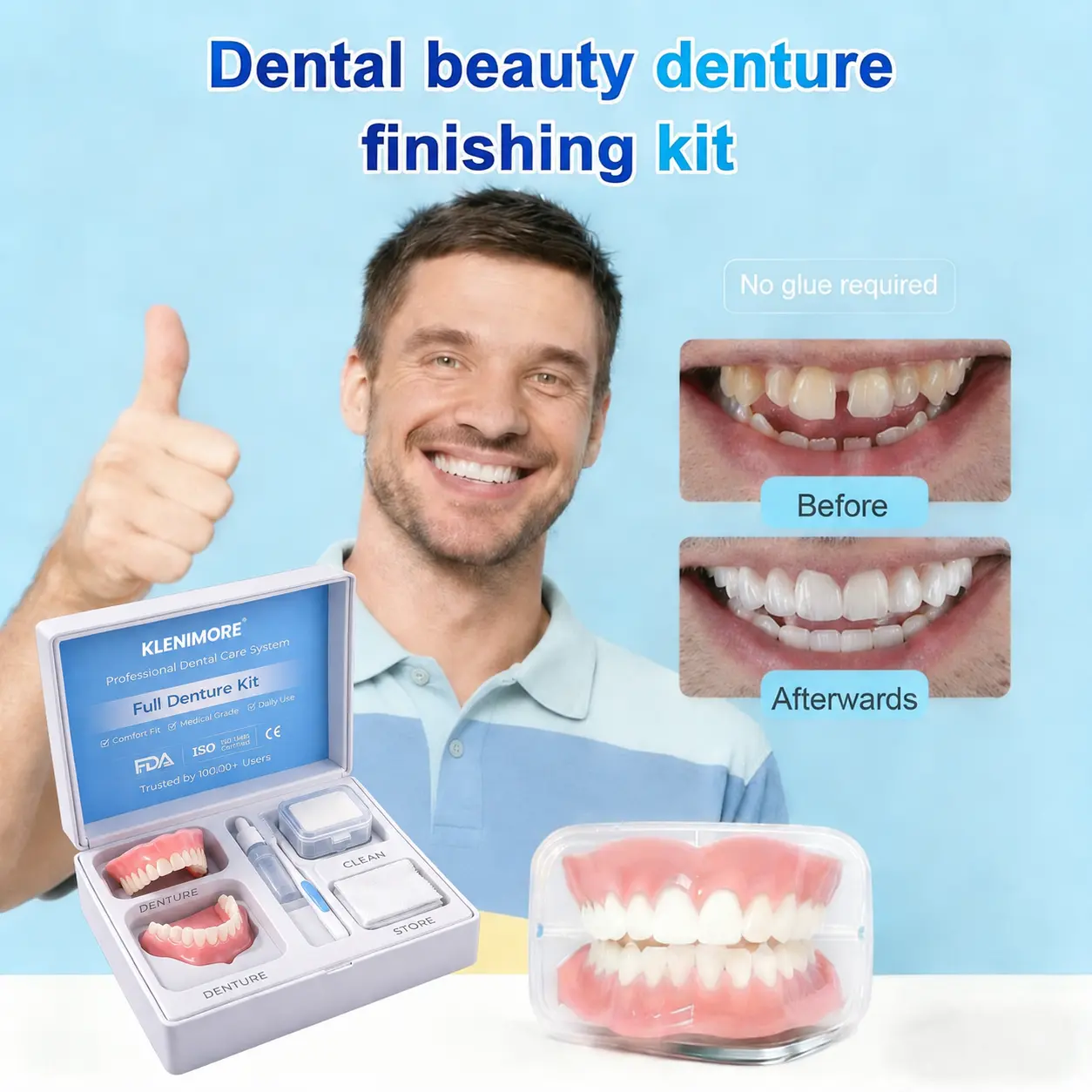 ⏰ Custom-Fit Dentures ENDS TODAY 70% OFF | Smile with Confidence - Image 11