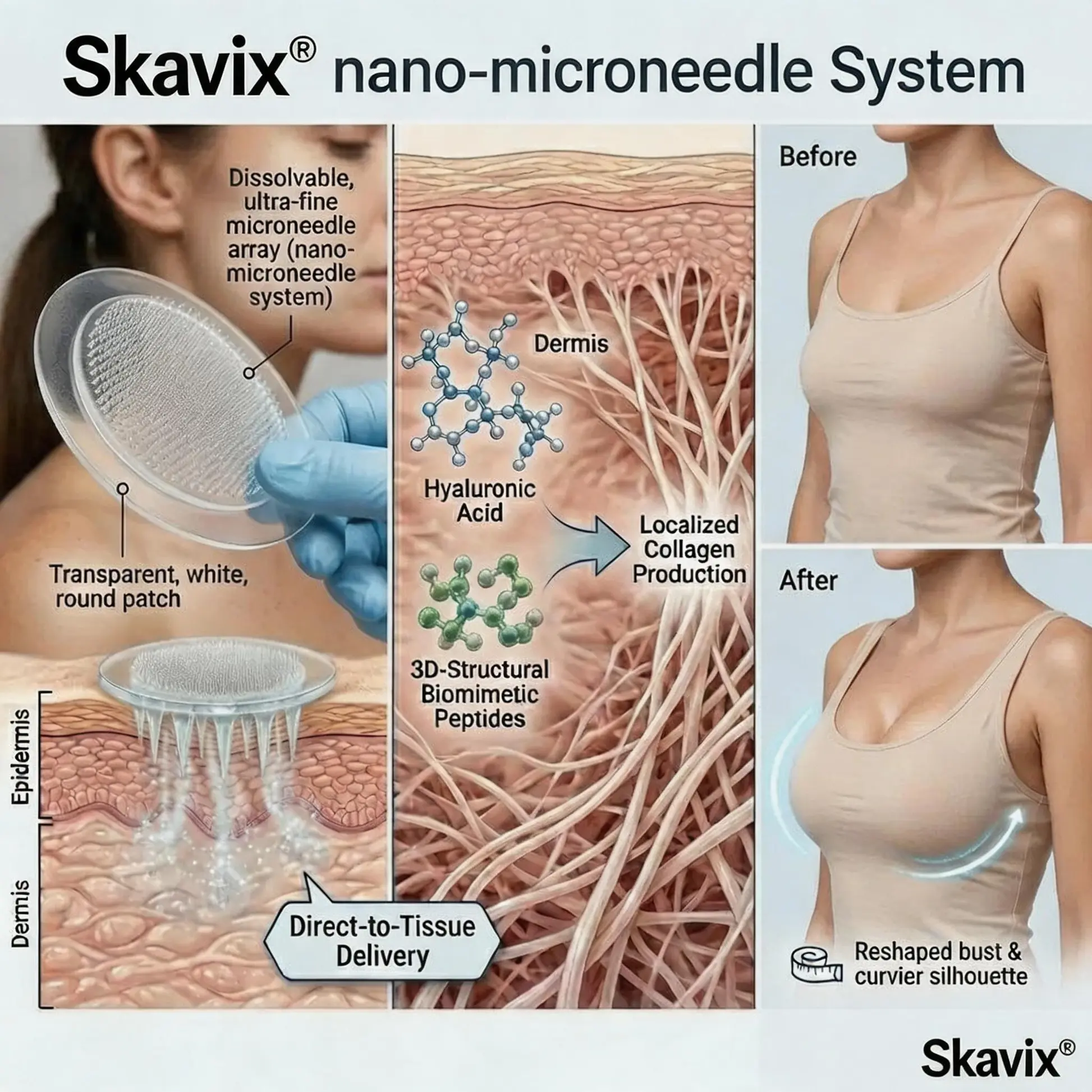 Skavix Targeted Breast Enhancement Advanced Nano-Microneedle Patches - Image 3