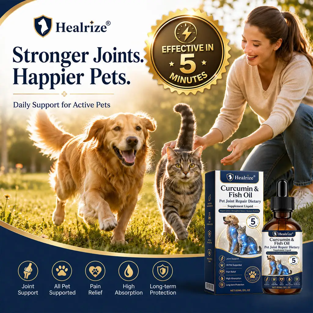 Pet Joint Care Drops Advanced Hip &Joint Support for Dogs & Cats